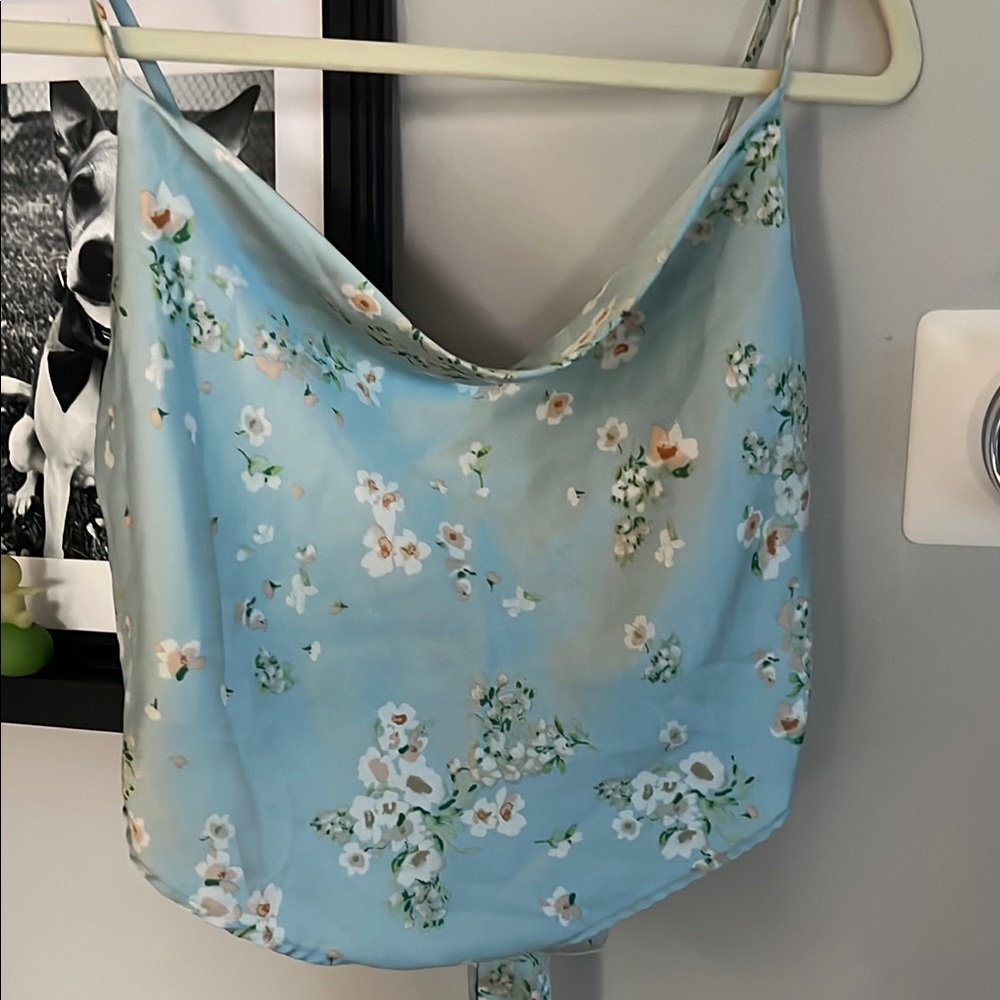 Floral Blue Camisole Top